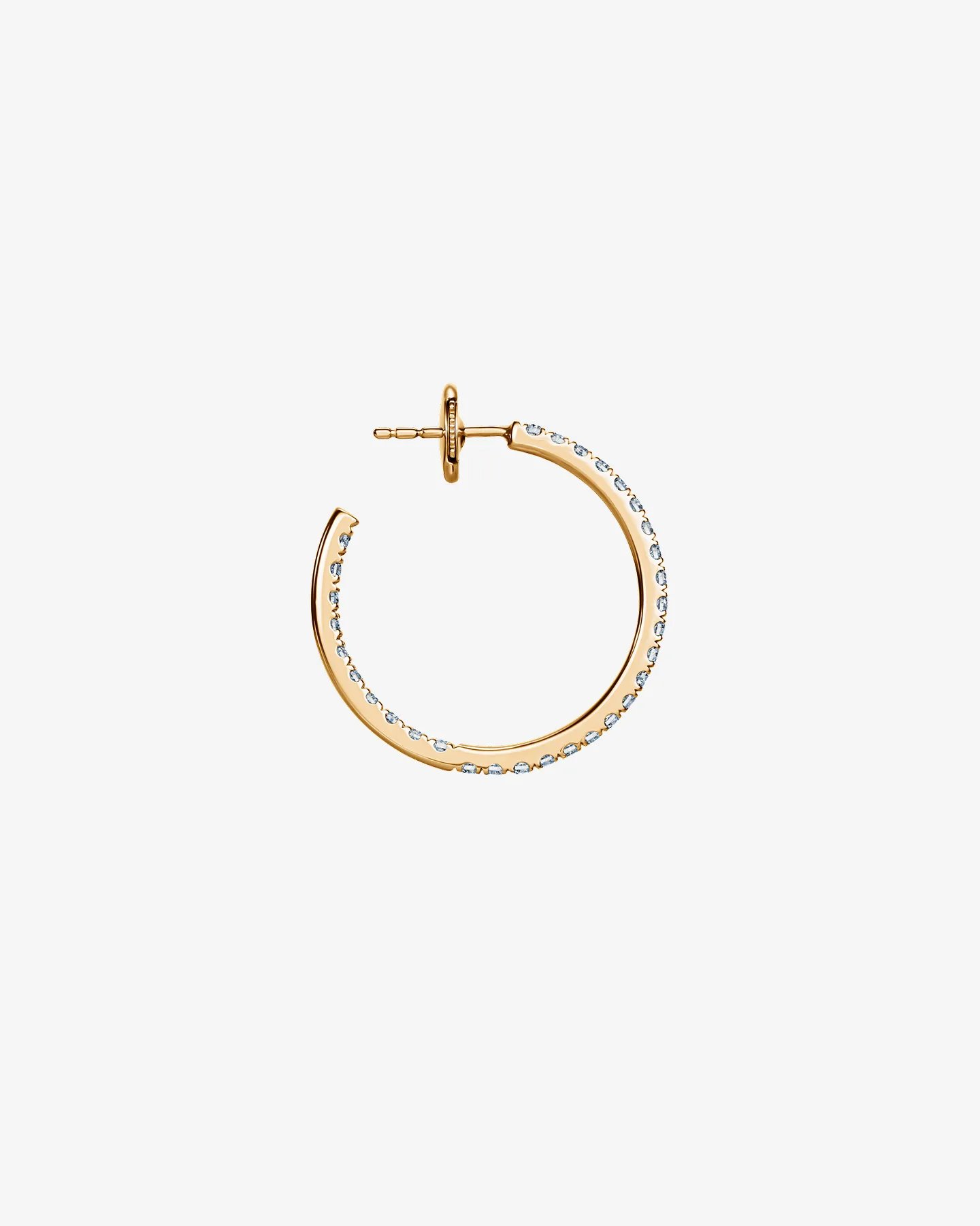 Kolczyki koła z diamentami pavé 1.15 ct