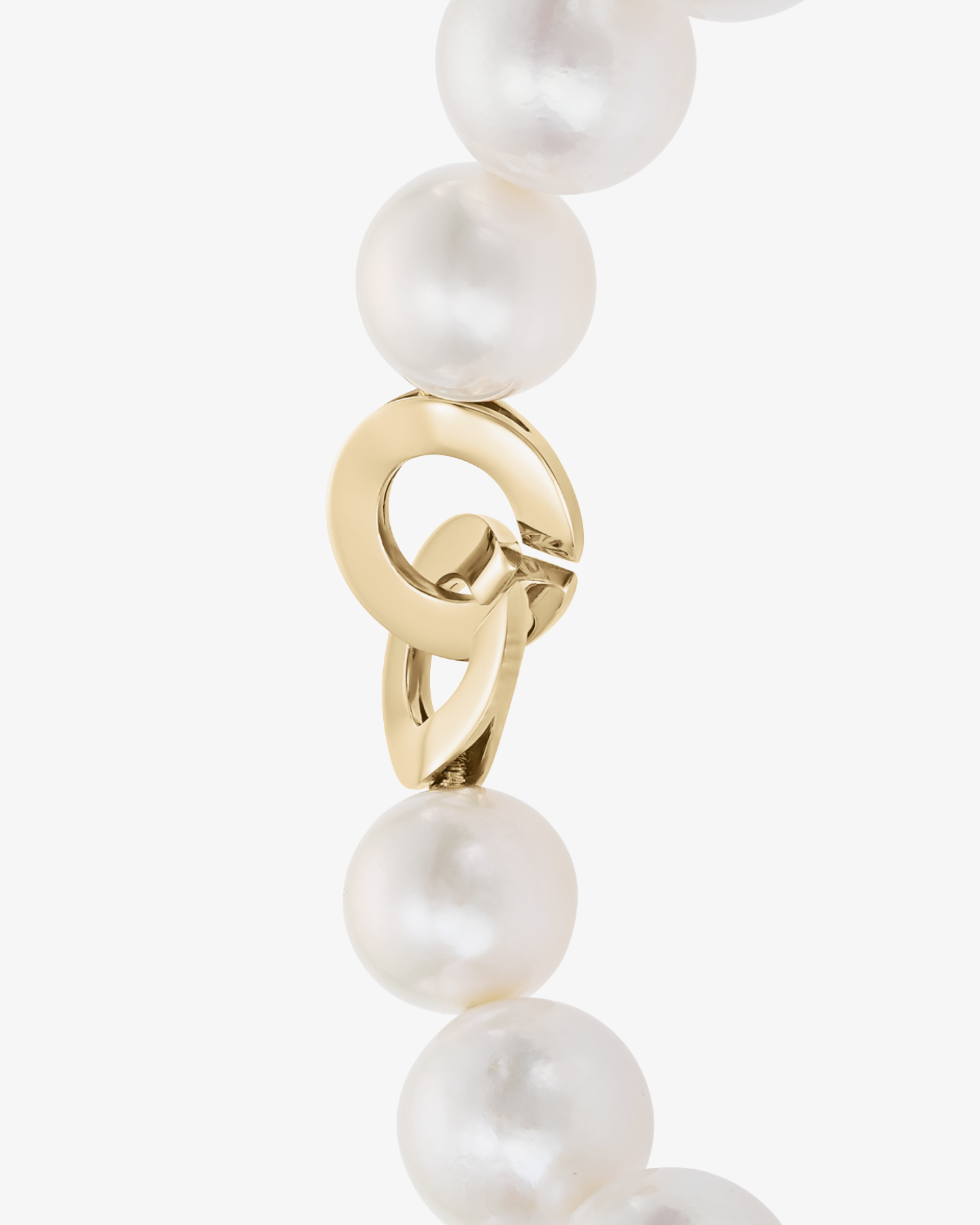 Bransoletka z pereł słodkowodnych 10-13 mm - zapięcie z żółtego złota 585