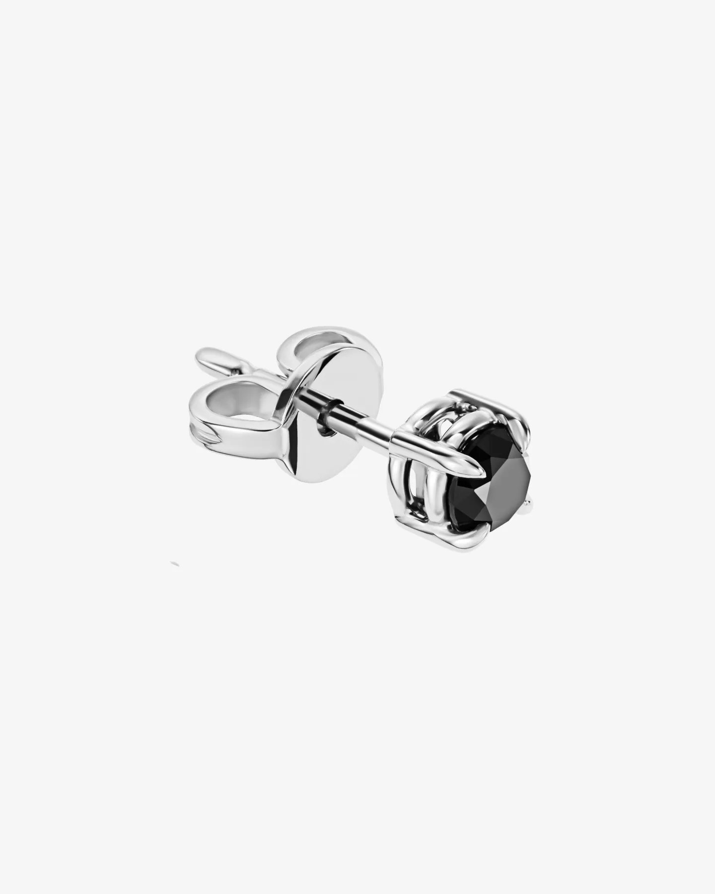 Kolczyki z białego złota 750 i czarnych diamentów 0.40 ct