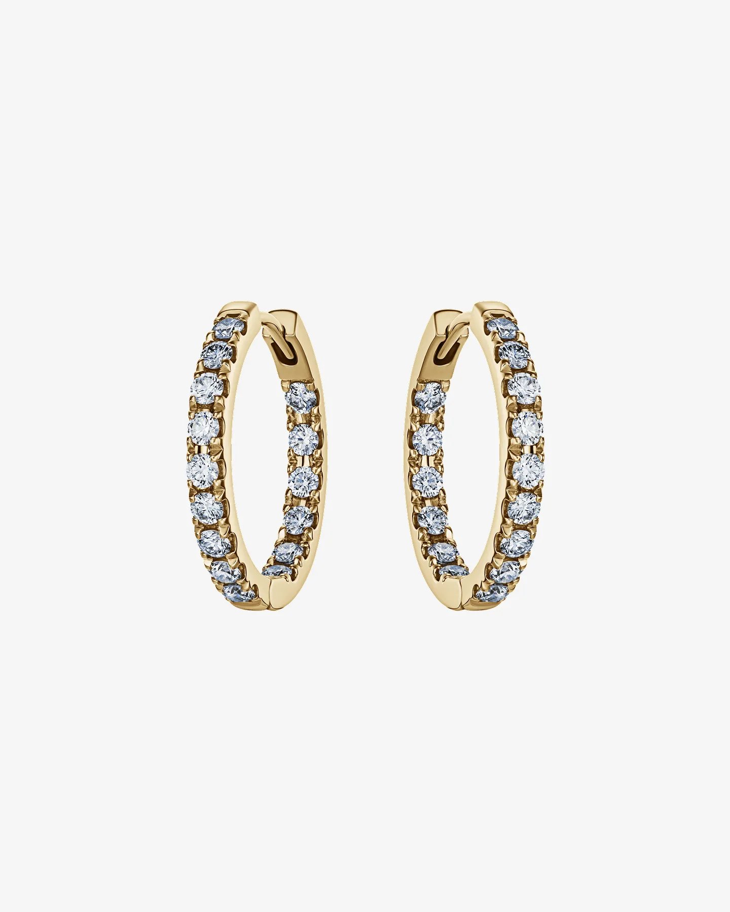 Kolczyki złote z brylantami koła