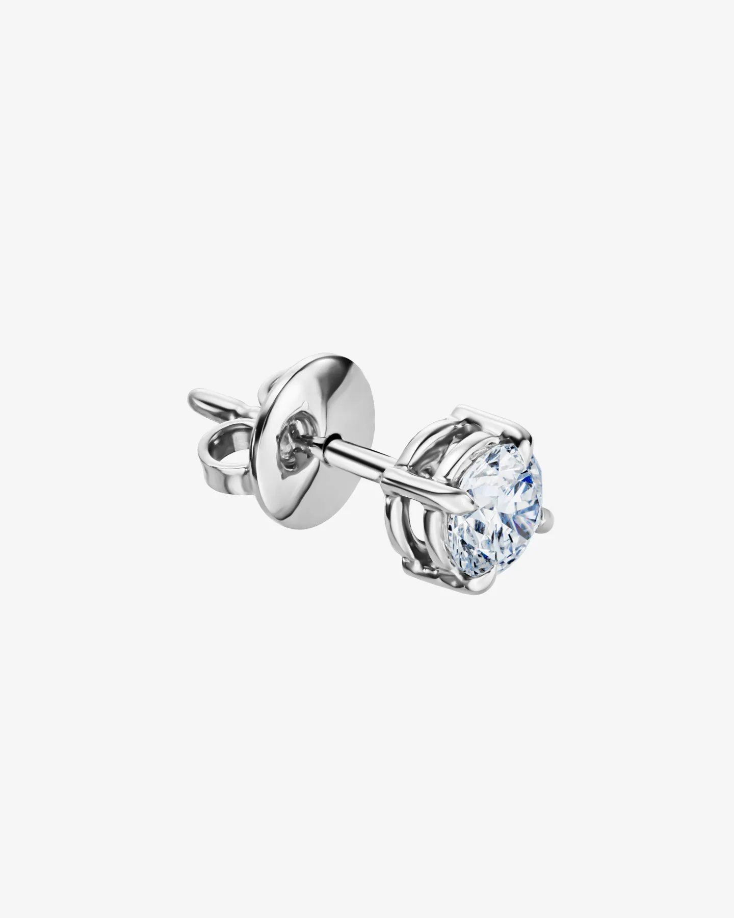 Kolczyki Solitaire z diamentami 0.60 ct w białym złocie 750