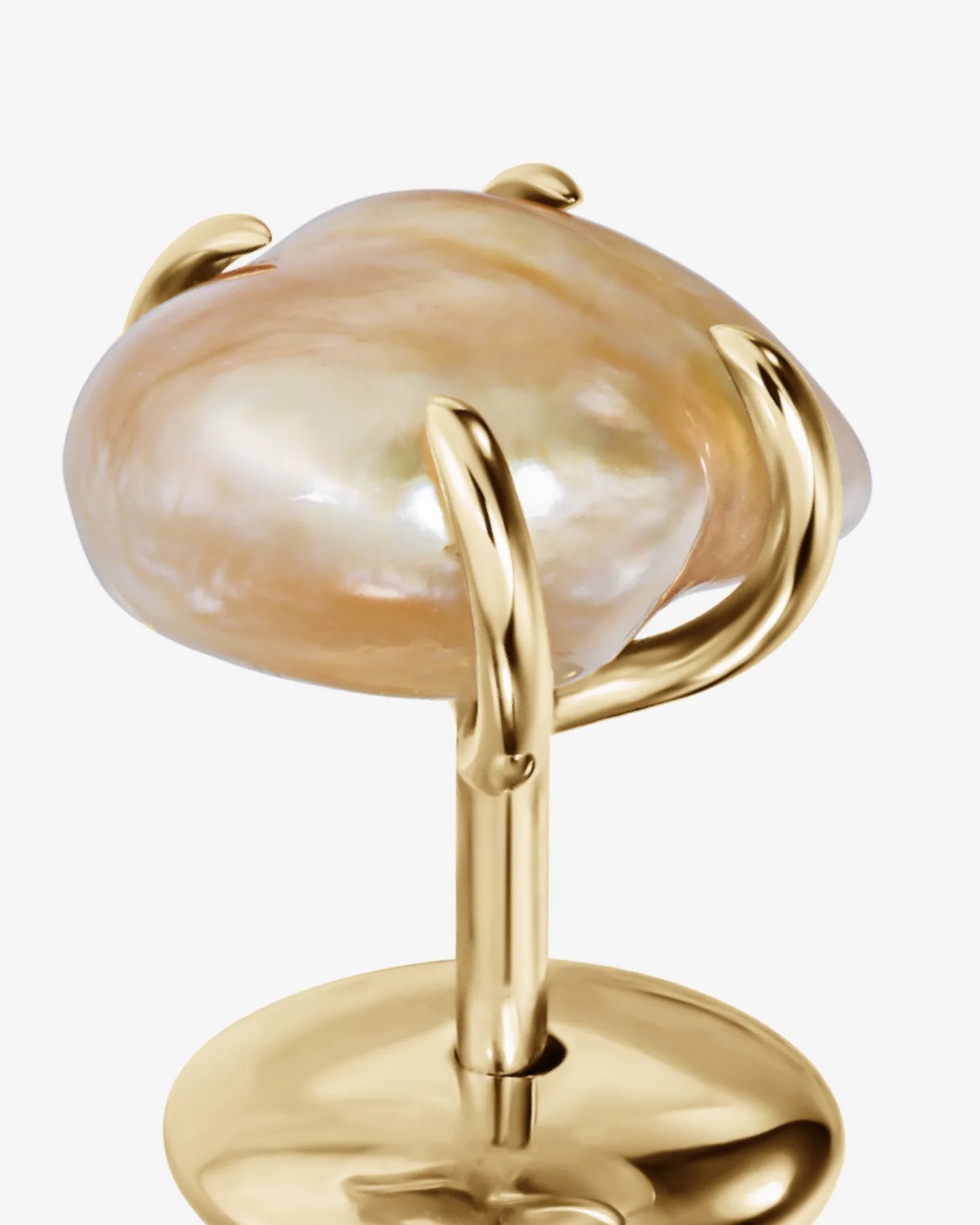 Kolczyki ze złotymi perłami South Sea Keshi