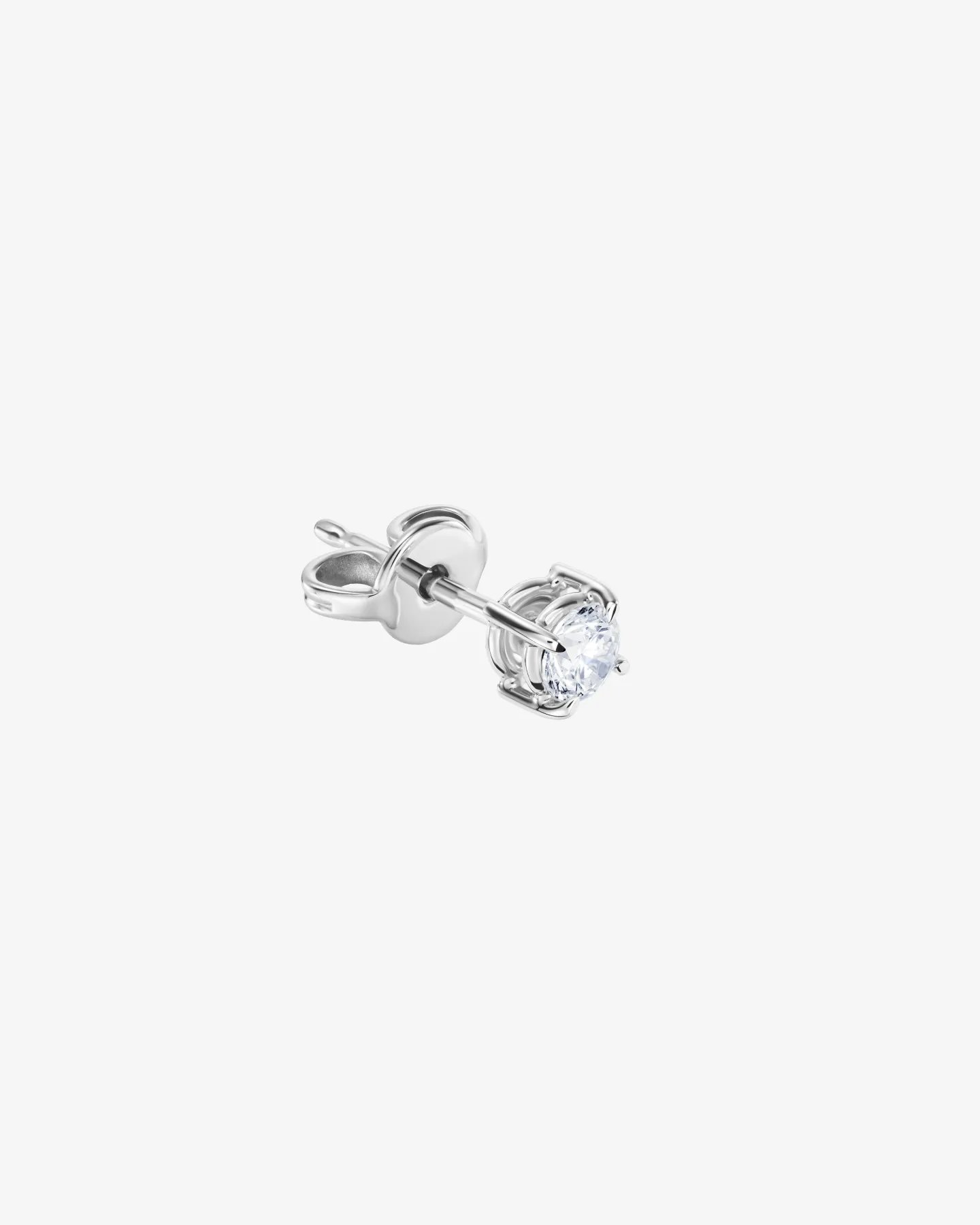 Kolczyki Solitaire z diamentami naturalnymi 0.30 ct w białym złocie 750