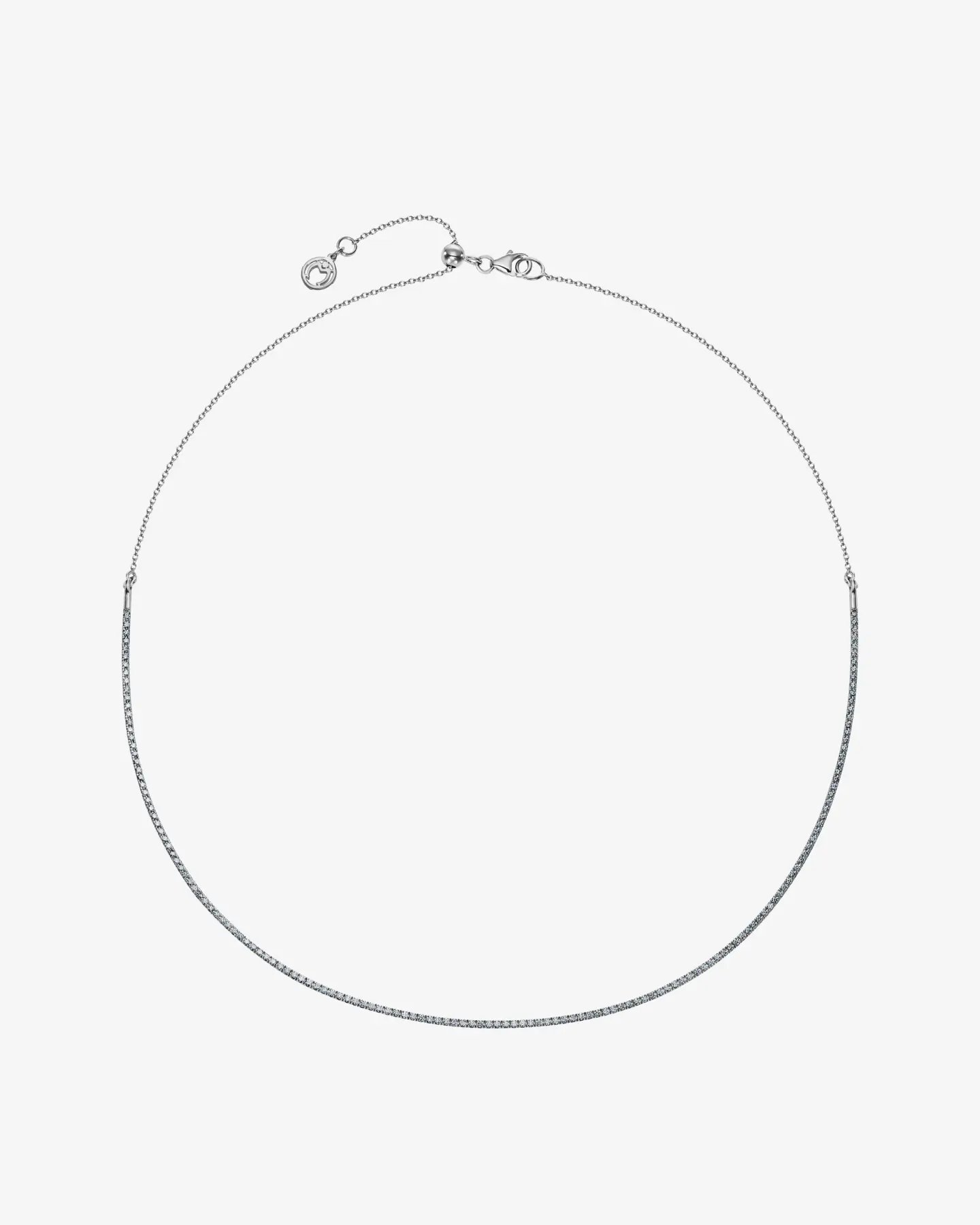 Naszyjnik z białego złota i diamentów naturalnych 0.65 ct