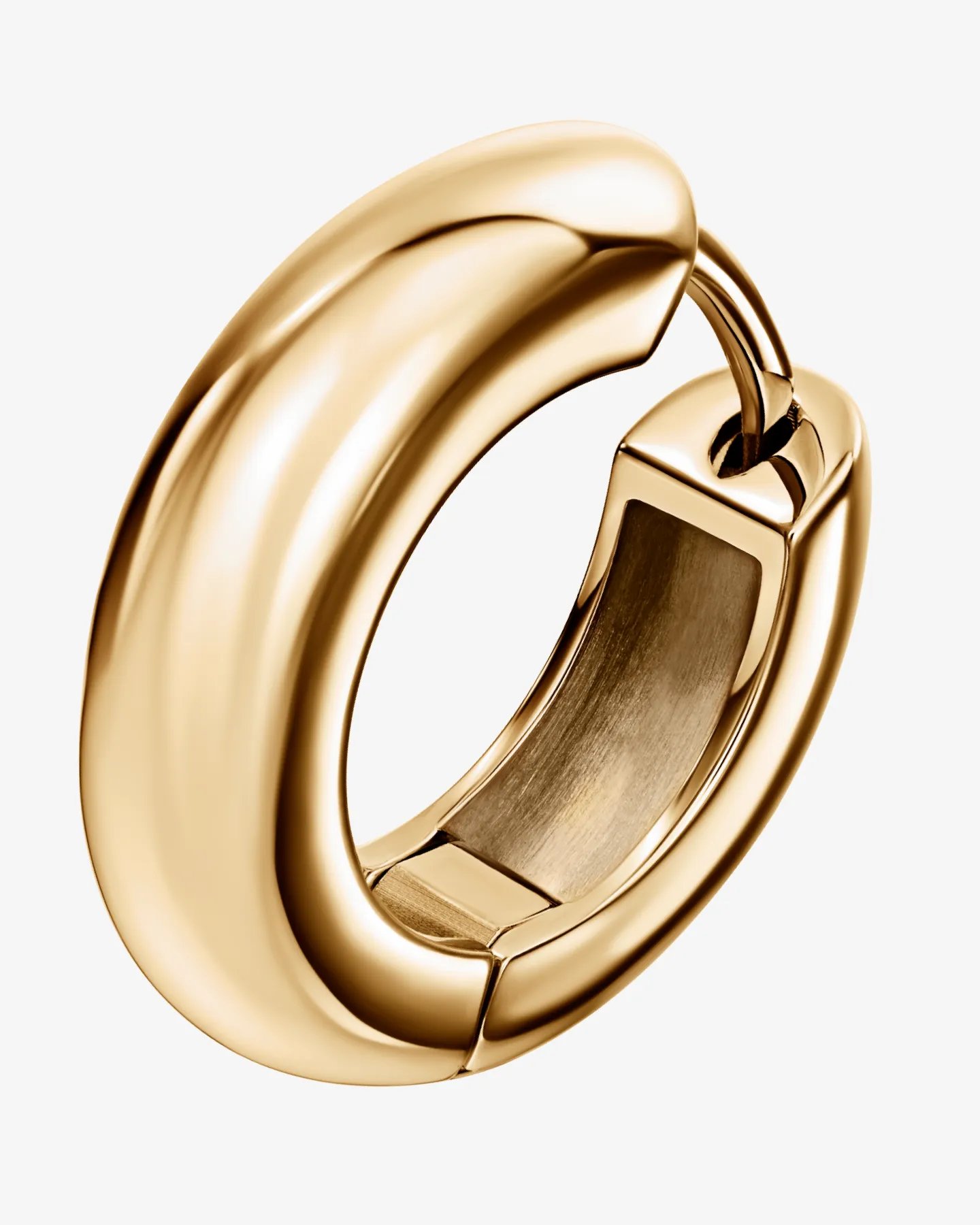 Kolczyki koła z żółtego złota 750