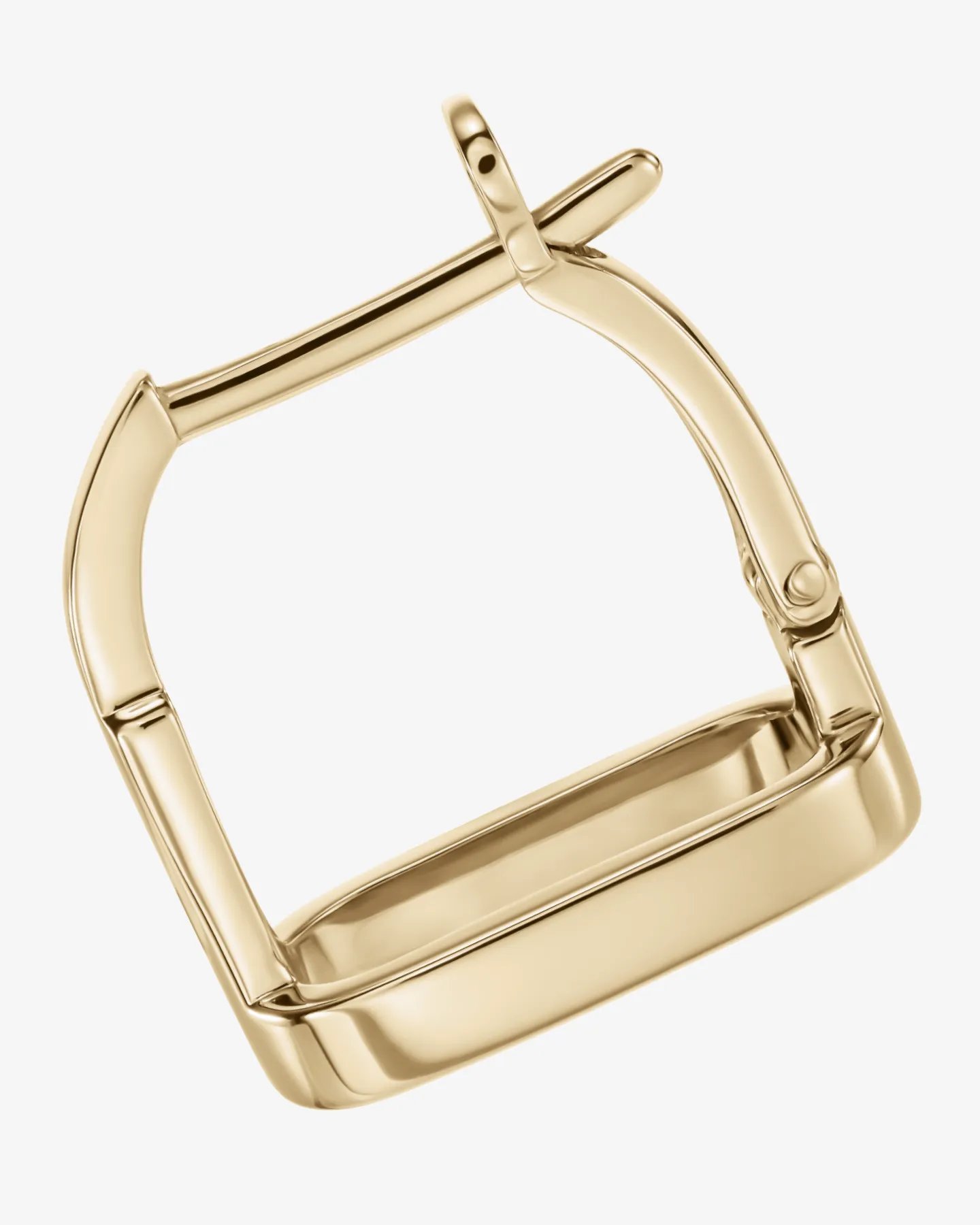 Kolczyki Cheval na sztyft - forma strzemiona - żółte złoto 585