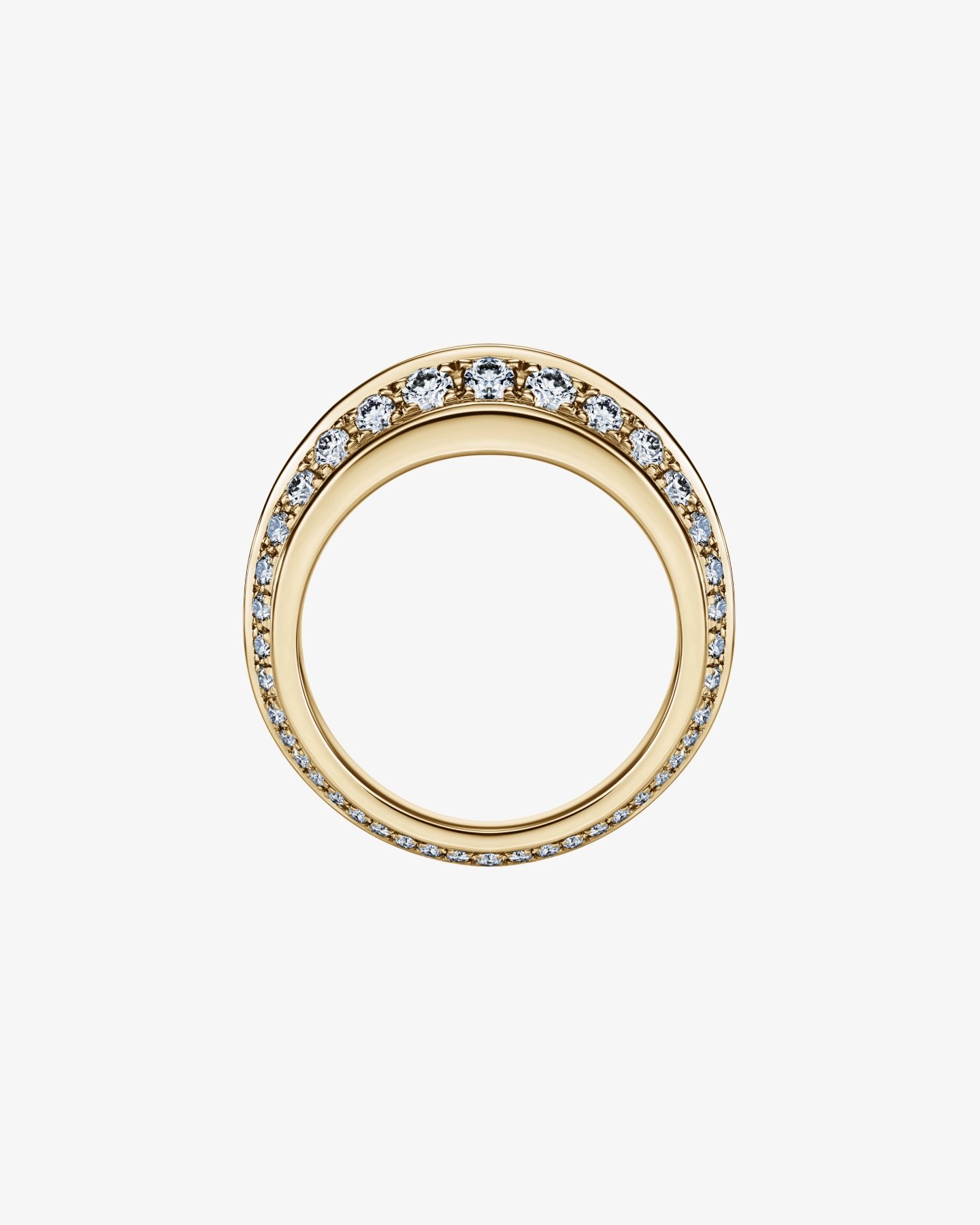 Pierścionek żółte złoto 585 i diamenty 0.55 ct