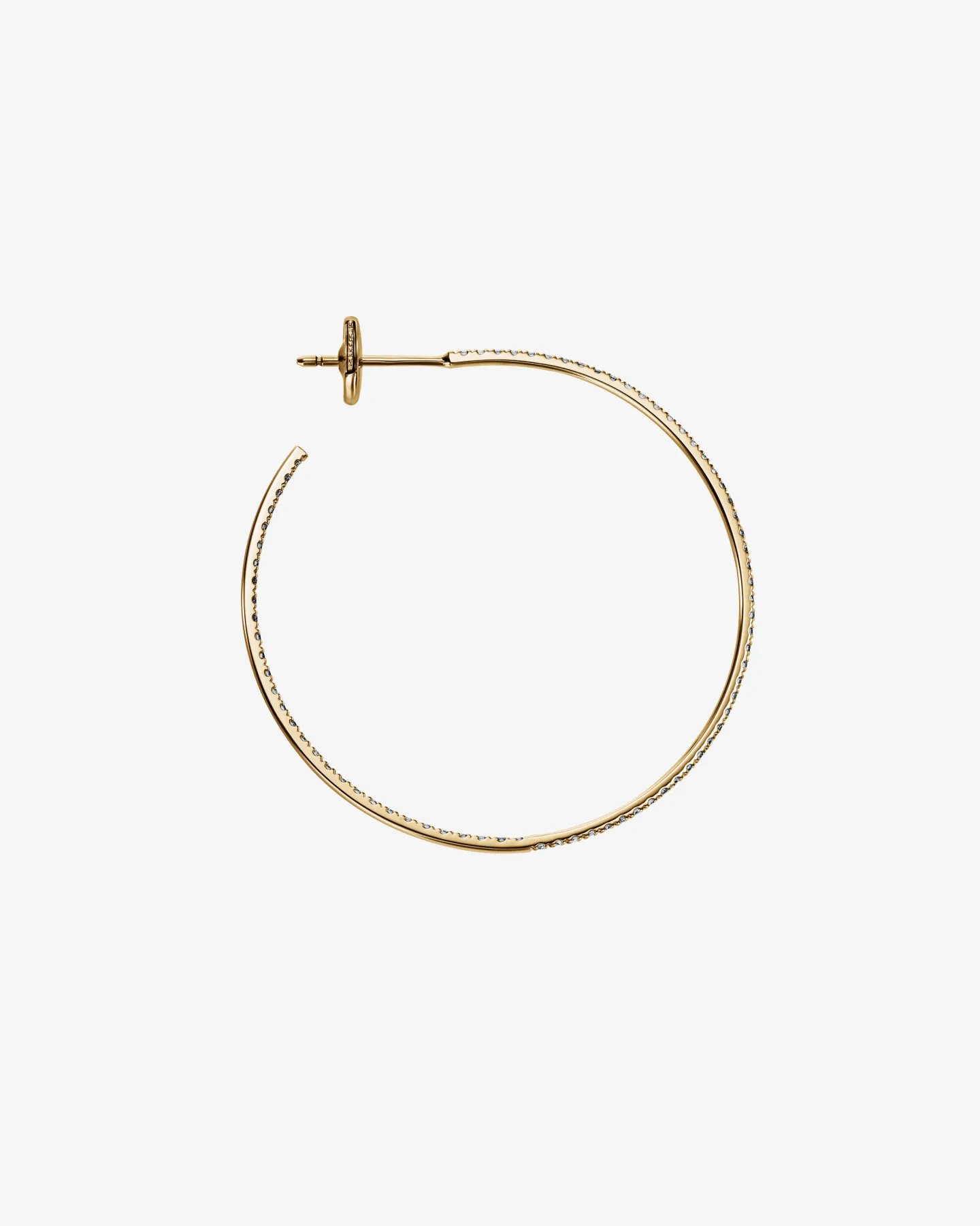 Złote kolczyki Cosmopolitaine koła z brylantami