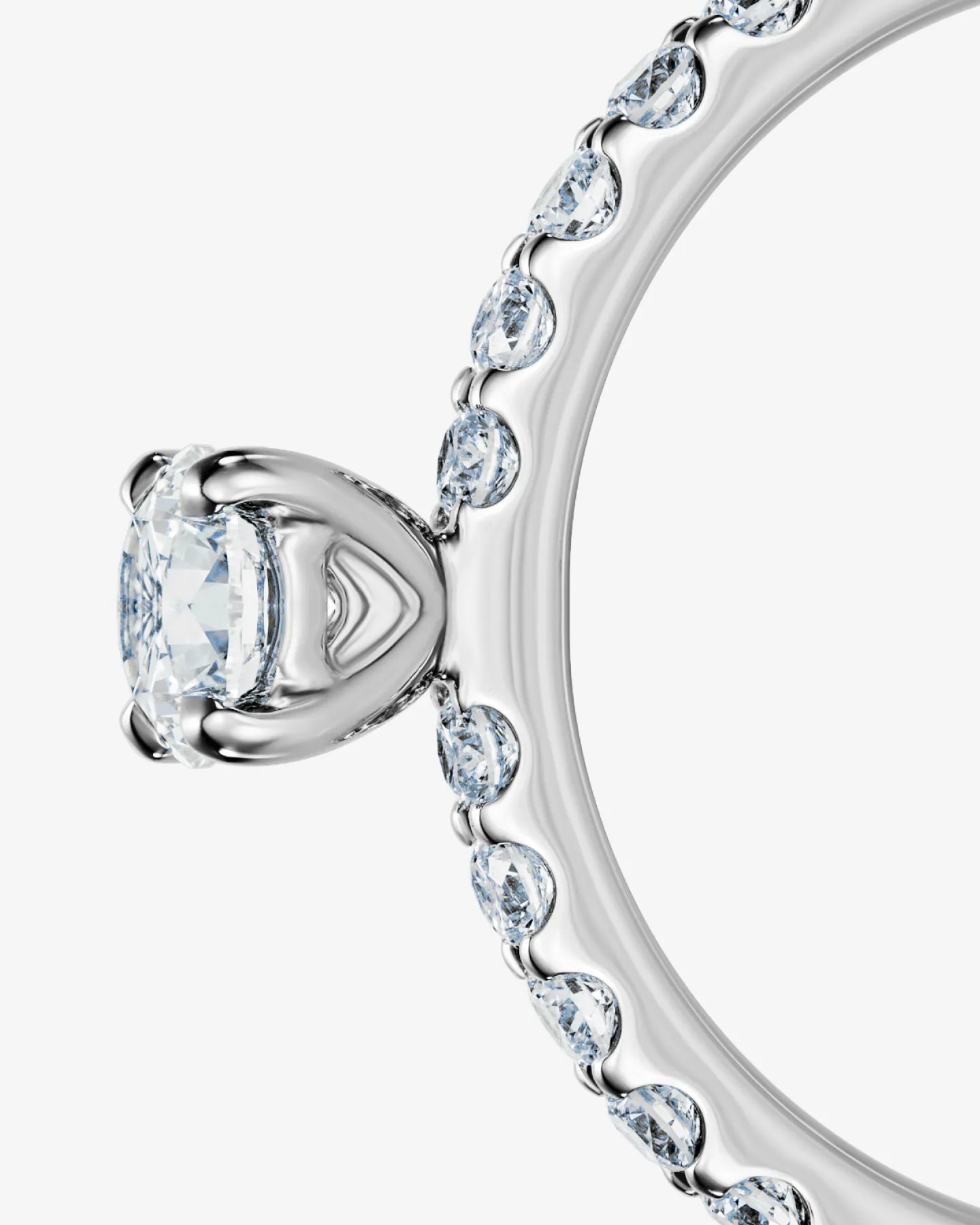 Pierścionek L’amour Éclat z diamentem w szlifie brylantowym 0.3 ct, białe złoto 750