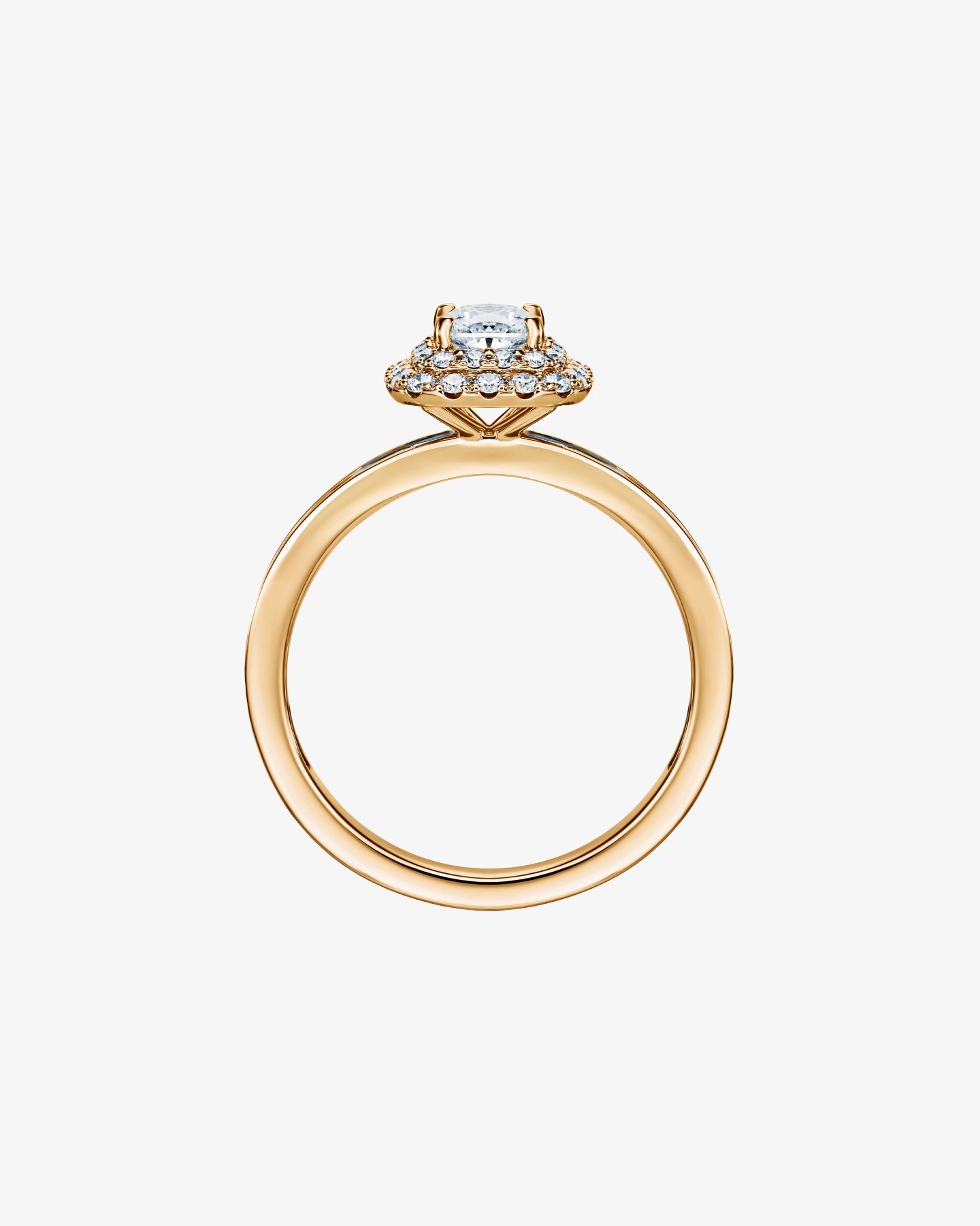 Pierścionek zaręczynowy z diamentem 0,5 ct L'amour Double Halo