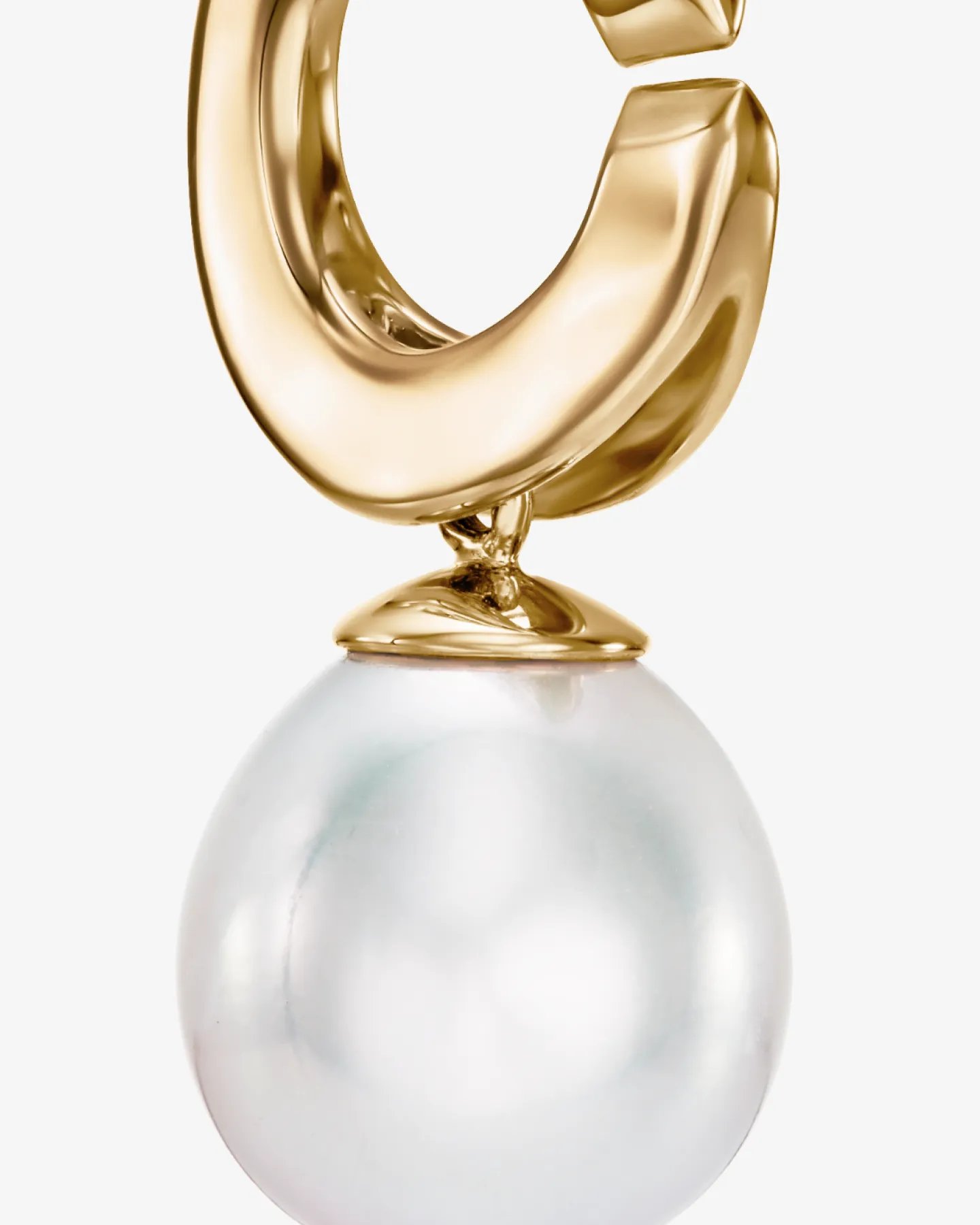 Złote kolczyki z perłami słodkowodnymi 9,5-10 mm