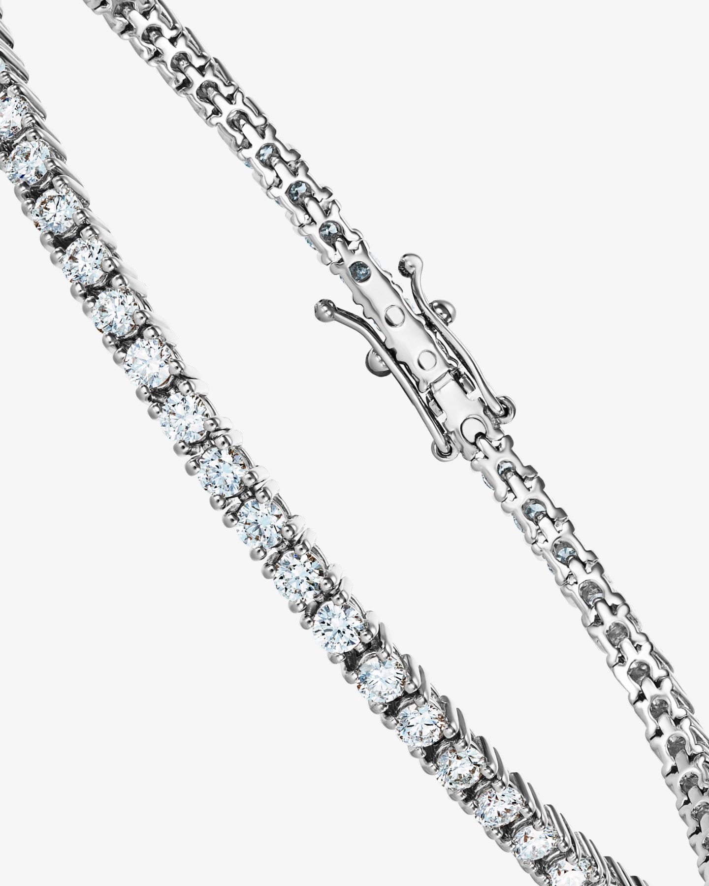 Bransoletka tenisowa z białego złota 750 i brylantów 2.80 ct Éternité 2.2