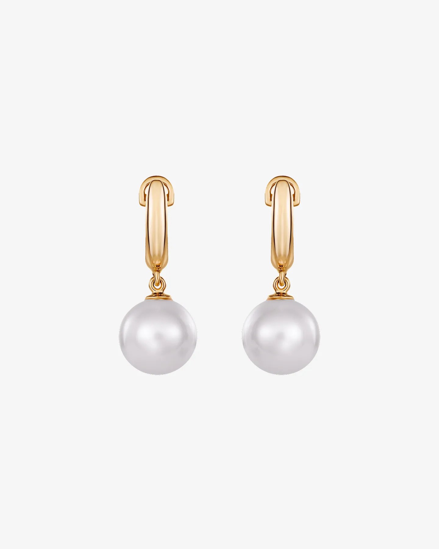 Kolczyki Ombre de Perl z perłami słodkowodnymi 10 mm