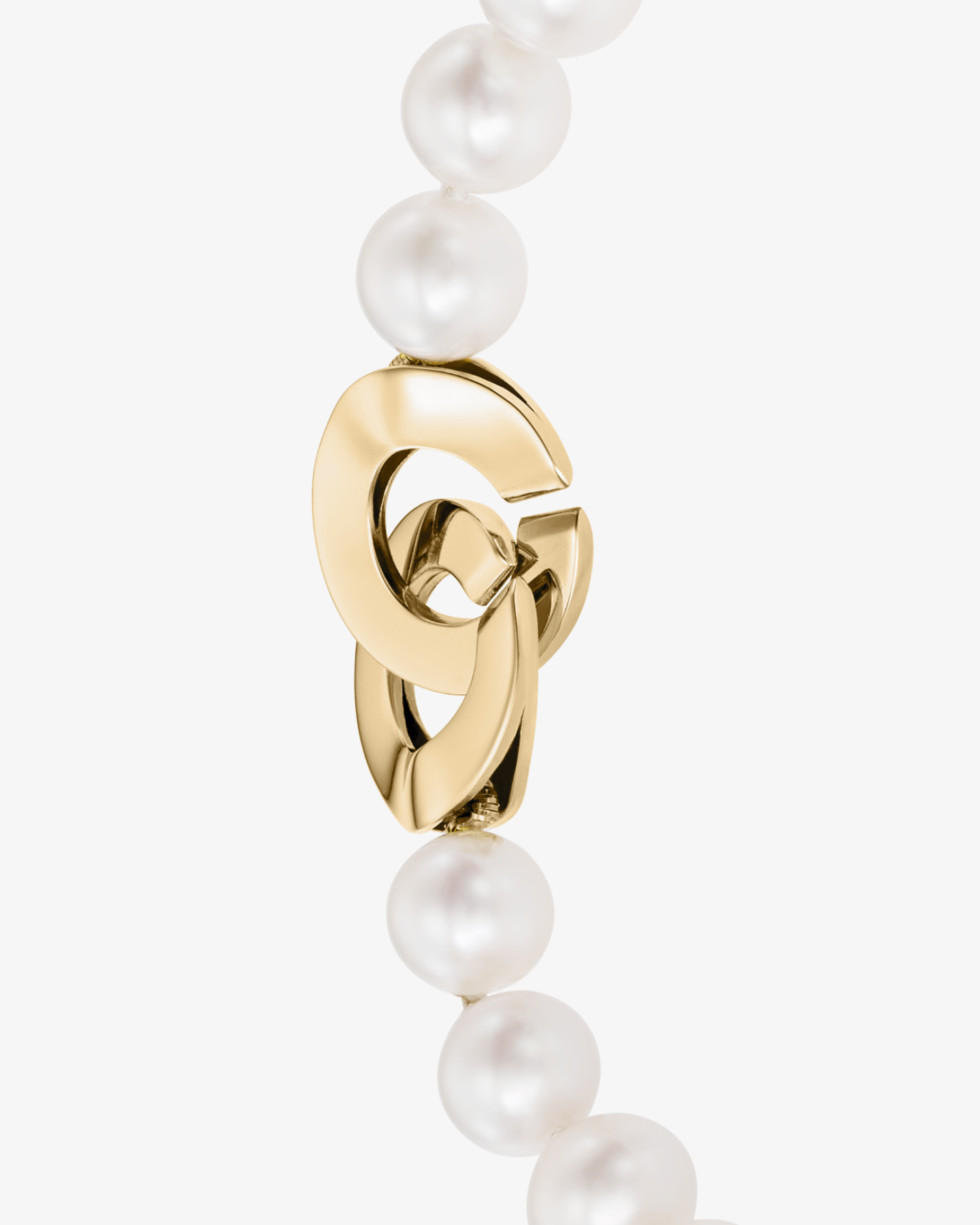 Bransoletka z pereł hodowlanych słodkowodnych 7-7,5 mm - żółte złoto 585