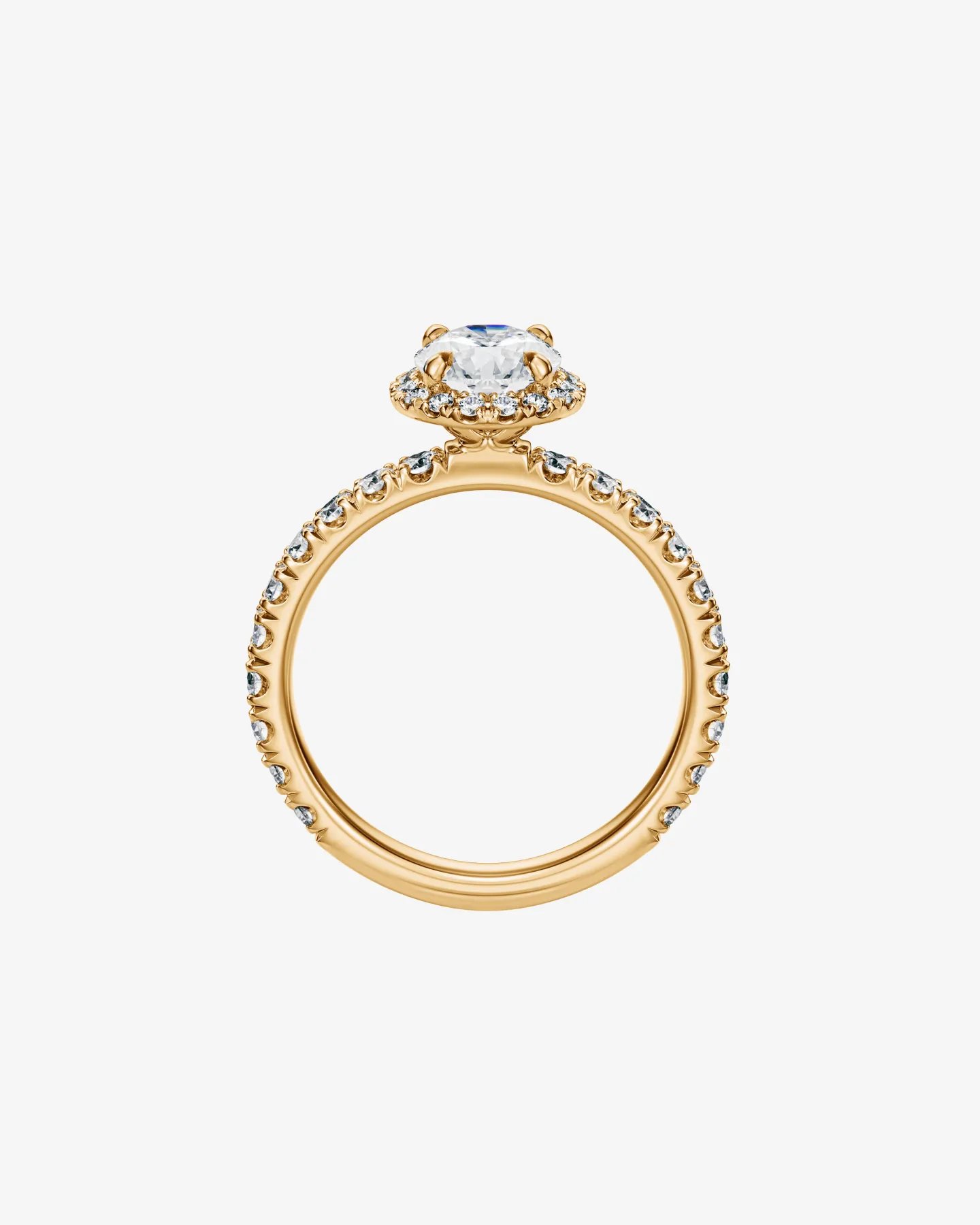 Pierścionek z diamentem 1.51 ct w żółtym złocie 750