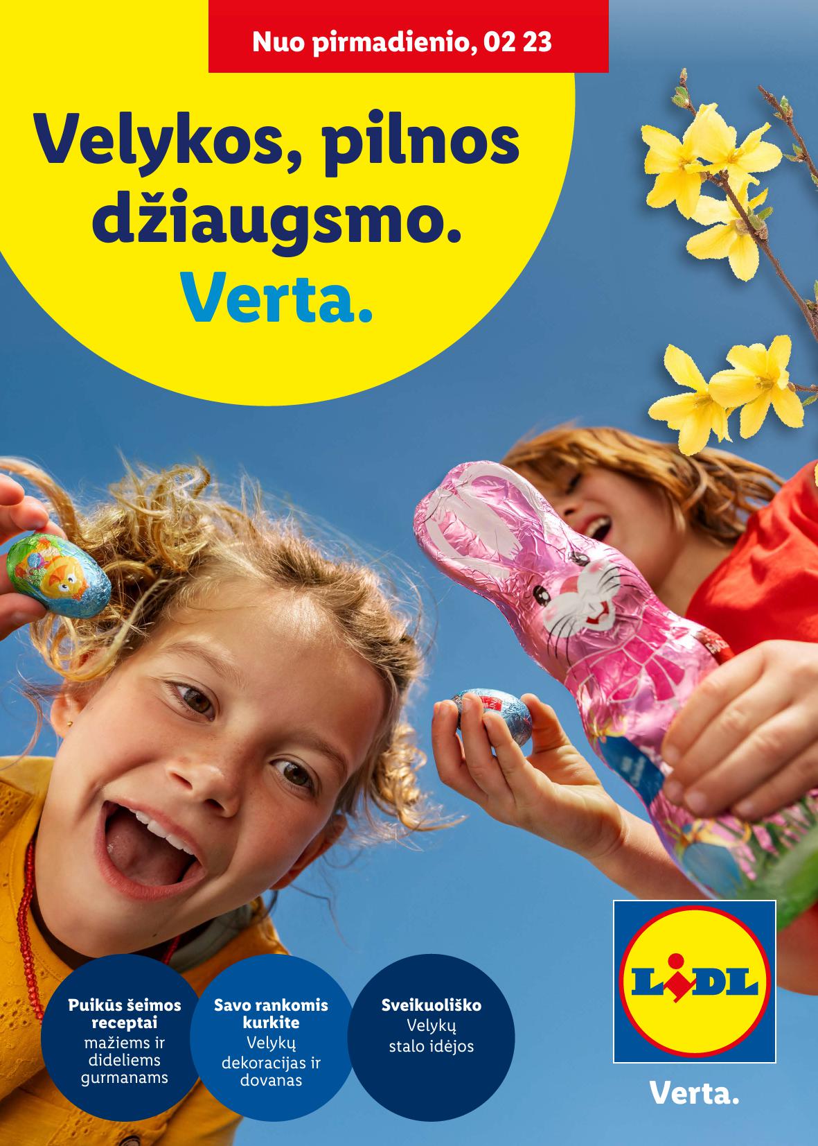 LIDL Velykinis katalogas "Velykos pilnos džiaugsmo"