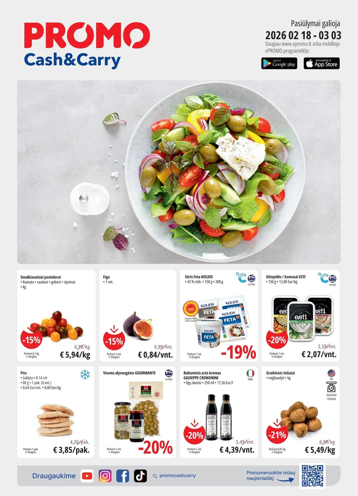 Naujas PROMO Cash&Carry leidinys nuo 2026.02.18 iki 2026.03.03