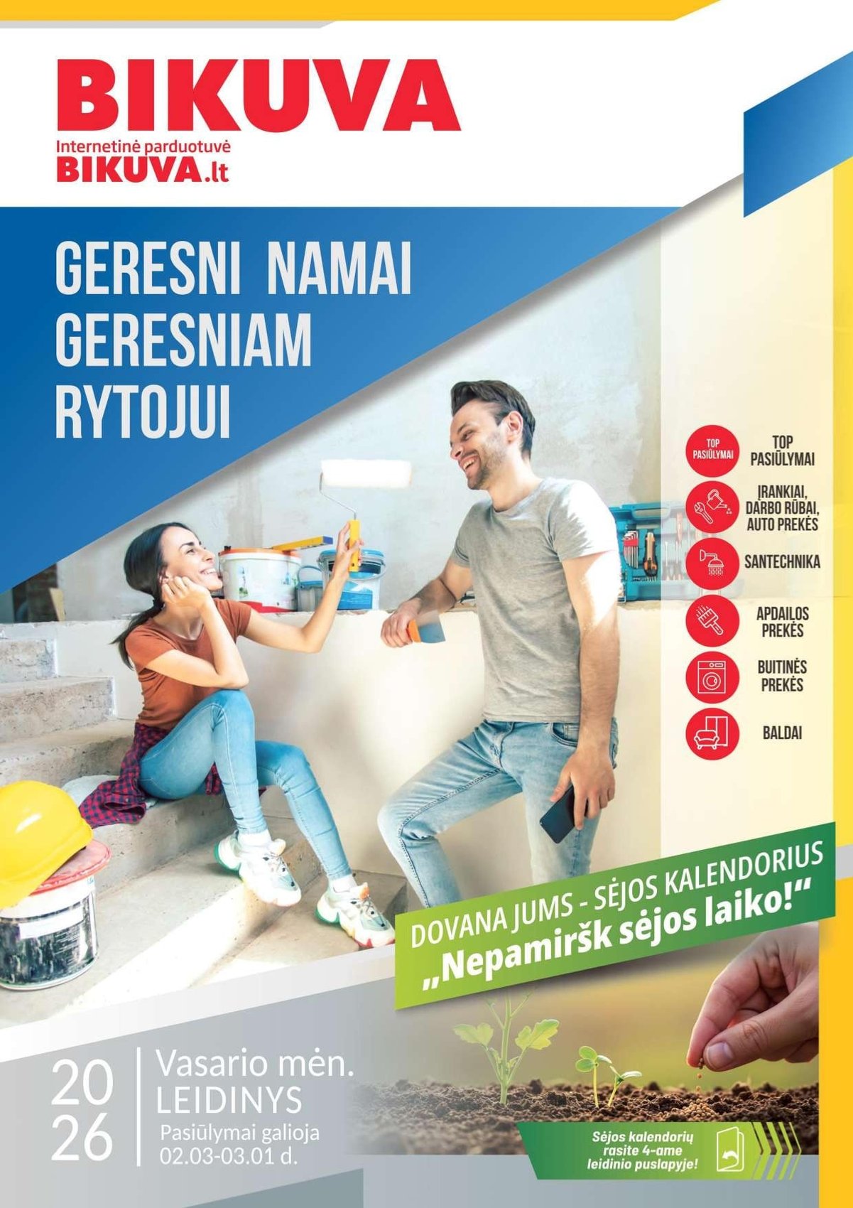 BIKUVA akcijų ir nuolaidų leidinys 2026.02.03 - 2026.03.01