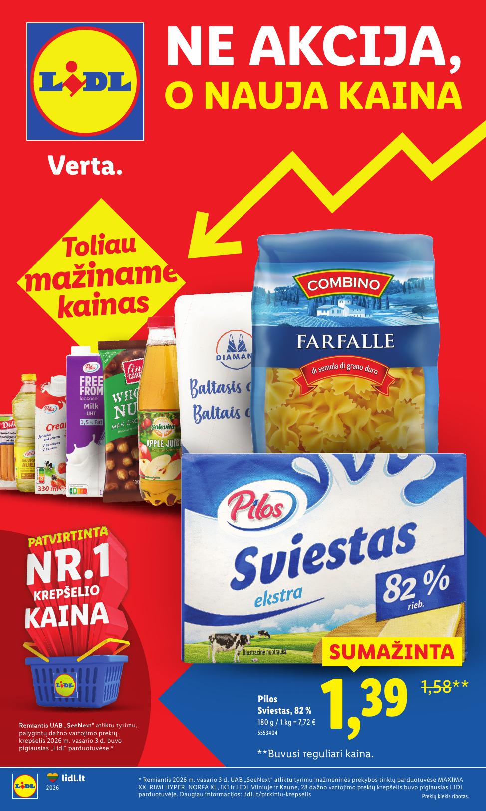 LIDL katalogas "Didysis kainų mažinimas"