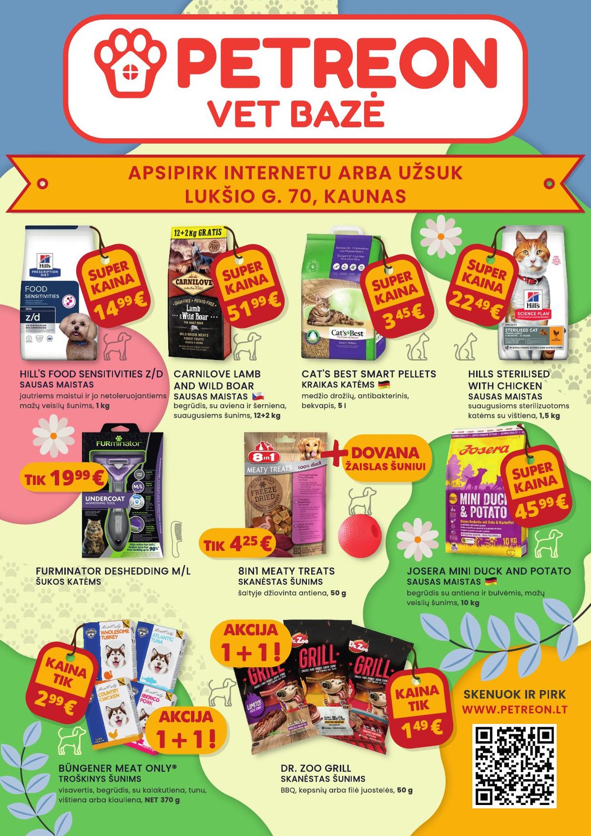 PETREON VET BAZĖ akcijų ir nuolaidų leidinys