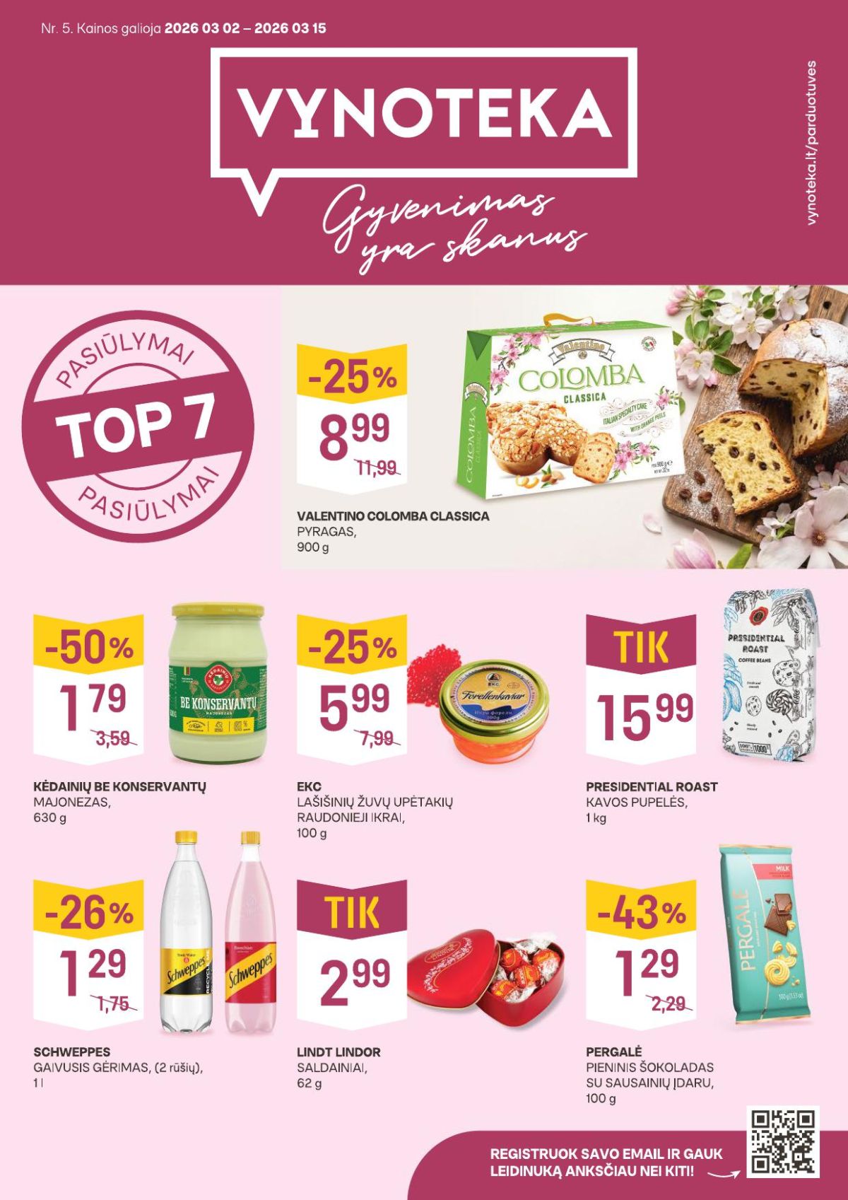 Naujas VYNOTEKA leidinys nuo 2026.03.02 iki 2026.03.15