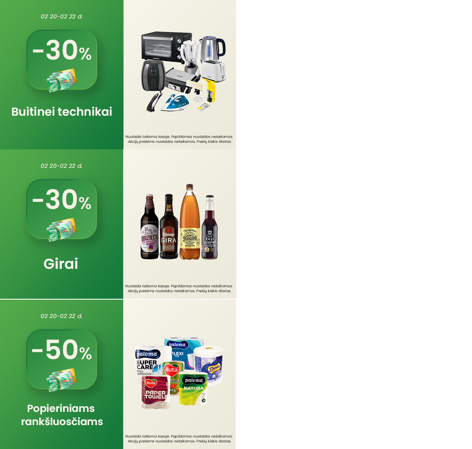 NORFA savaitgalio akcijos galioja vasario 20 - vasario 22 d.