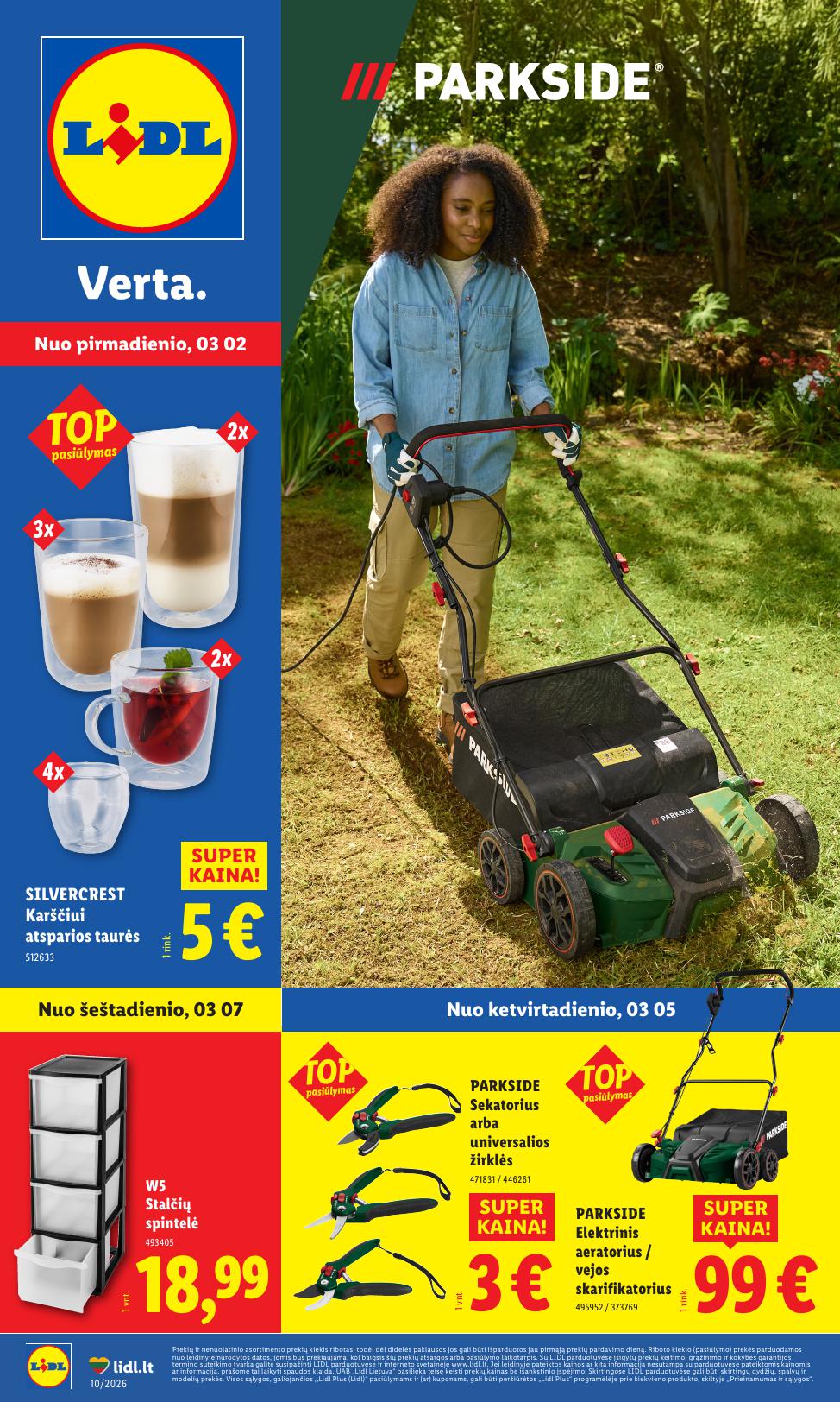 LIDL ne maisto prekių leidinys 2026.03.02 - 2026.03.08