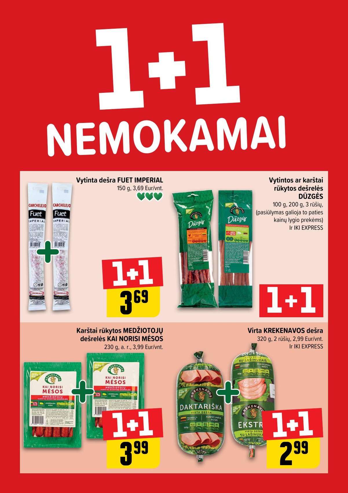 IKI akcijų leidinukas "Daugiau yra pigiau 1+1 nemokamai" 2026.02.23 - 2026.03.01