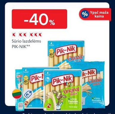 Sūrio lazdelėms PIK-NIK**