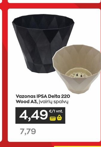 Vazonas IPSA Delta 220 Wood A3