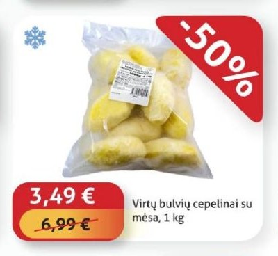 Virtų bulvių cepelinai su mėsa