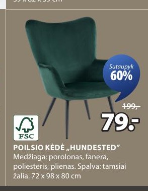 POILSIO KĖDĖ „HUNDESTED“