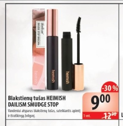 Blakstienų tušas HEIMISH DAILISM SMUDGE STOP