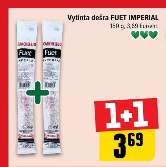 Vytinta dešra FUET IMPERIAL