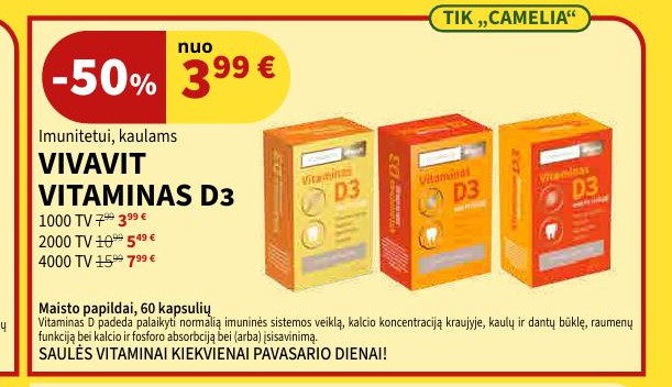 VIVAVIT VITAMINAS D3