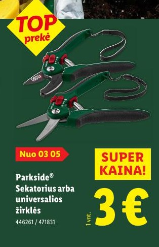 Parkside® Sekatorius arba universalios žirklės