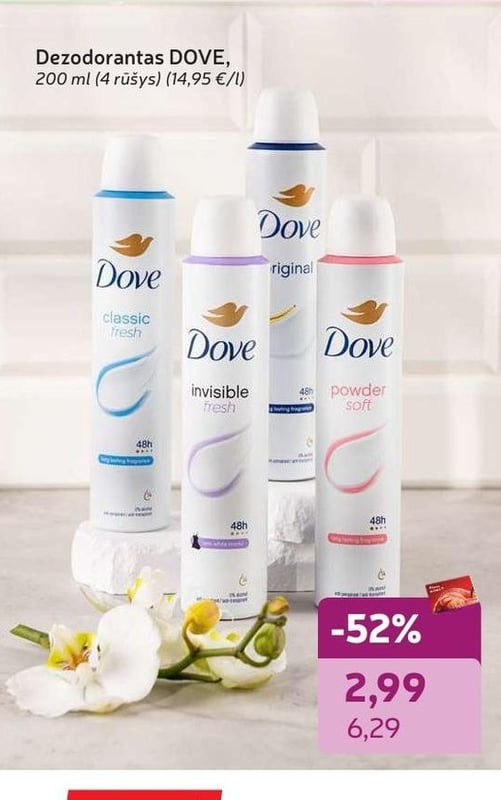 Dezodorantas DOVE