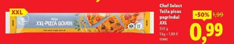 Chef Select Tešla picos pagrindui XXL