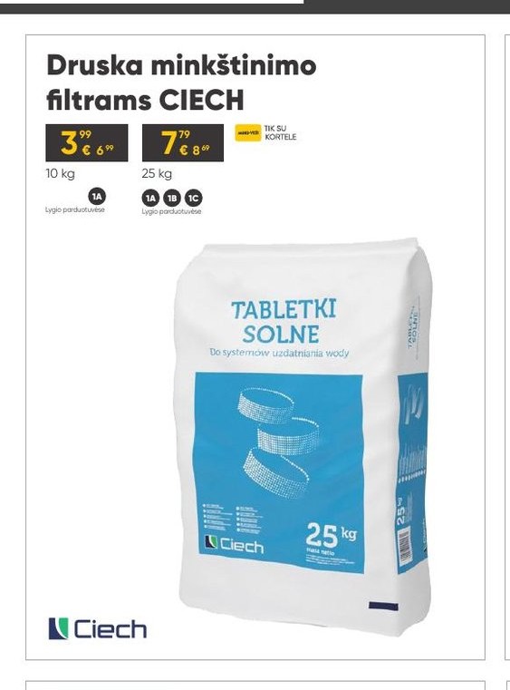 Druska minkštinimo filtrams CIECH