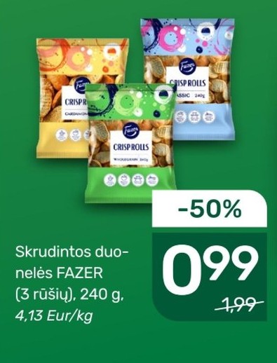 Skrudintos duonelės FAZER