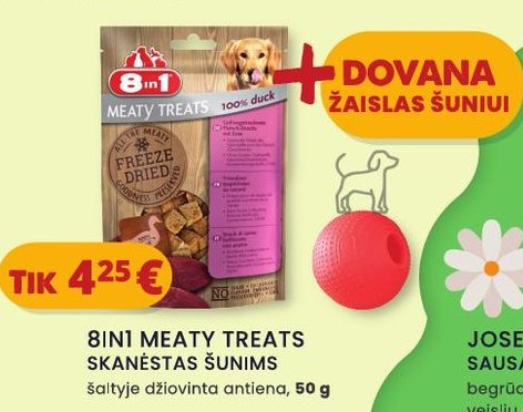 8IN1 MEATY TREATS SKANĖSTAS ŠUNIMS