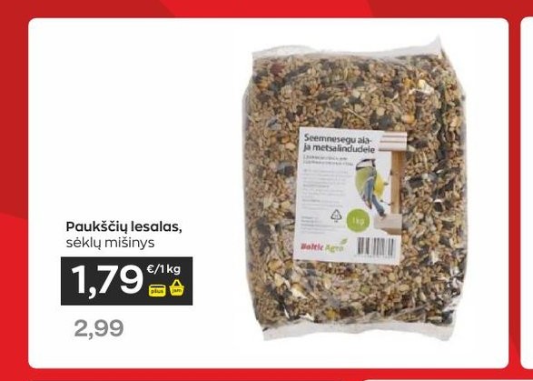 Paukščių lesalas, sėklų mišinys