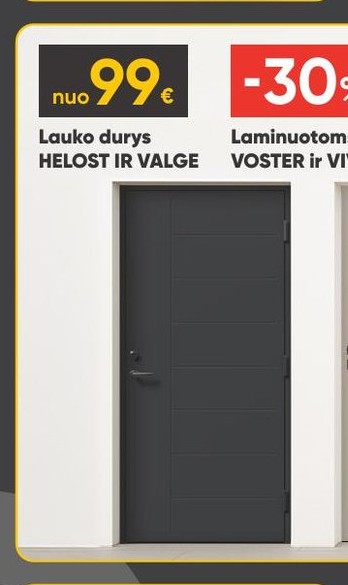 Lauko durys HELOST IR VALGE