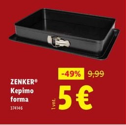 ZENKER® Kepimo forma