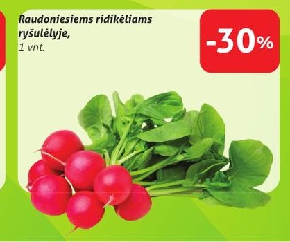 Raudoniesiems ridikėliams ryšulėlyje,