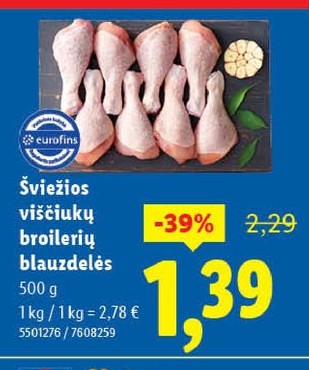 Šviežios viščiukų broilerių blauzdelės