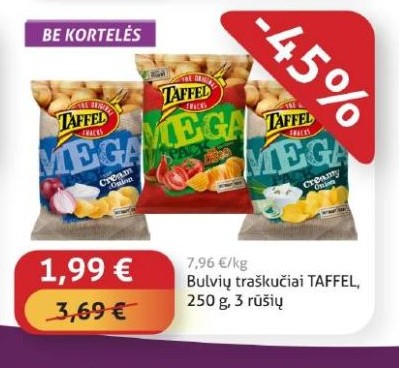 Bulvių traškučiai TAFFEL