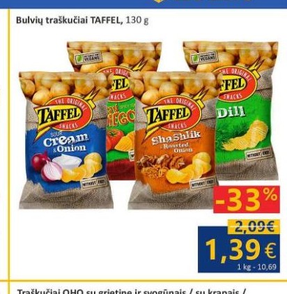 Bulvių traškučiai TAFFEL