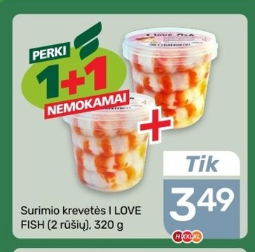 Surimio krevetės I LOVE FISH