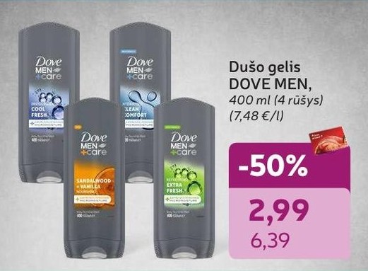 Dušo gelis DOVE MEN